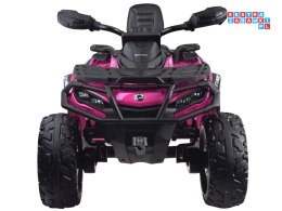 [PA0326] Quad CAN-AM OUTLANDER dwuosobowy na akumulator 4x200W 24V/7Ah Panel multimedialny - różowy