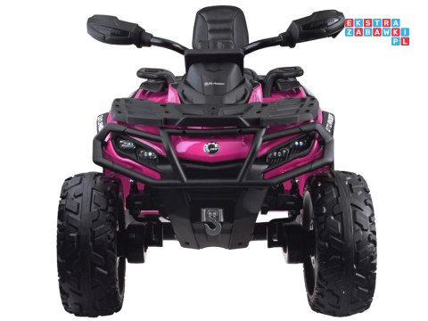 [PA0326] Quad CAN-AM OUTLANDER dwuosobowy na akumulator 4x200W 24V/7Ah Panel multimedialny - różowy