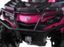 [PA0326] Quad CAN-AM OUTLANDER dwuosobowy na akumulator 4x200W 24V/7Ah Panel multimedialny - różowy