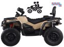 [PA0326] Quad CAN-AM OUTLANDER dwuosobowy na akumulator 4x200W 24V/7Ah Panel multimedialny - beżowy