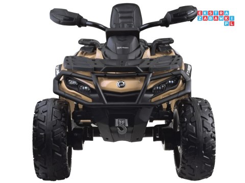 [PA0326] Quad CAN-AM OUTLANDER dwuosobowy na akumulator 4x200W 24V/7Ah Panel multimedialny - beżowy