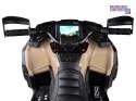 [PA0326] Quad CAN-AM OUTLANDER dwuosobowy na akumulator 4x200W 24V/7Ah Panel multimedialny - beżowy