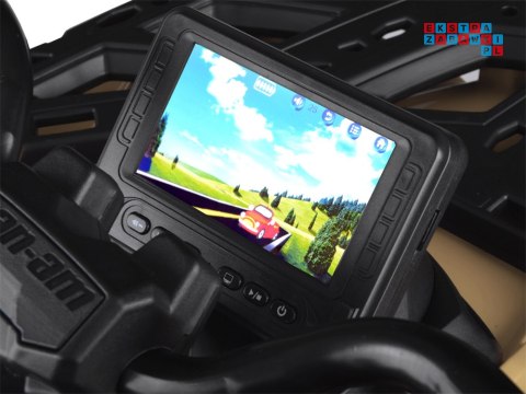 [PA0326] Quad CAN-AM OUTLANDER dwuosobowy na akumulator 4x200W 24V/7Ah Panel multimedialny - beżowy