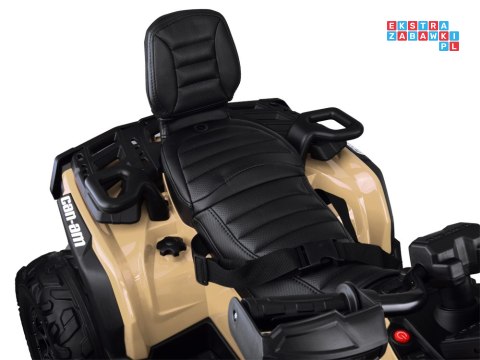 [PA0326] Quad CAN-AM OUTLANDER dwuosobowy na akumulator 4x200W 24V/7Ah Panel multimedialny - beżowy