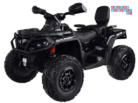 [PA0326] Quad CAN-AM OUTLANDER dwuosobowy na akumulator 4x200W 24V/7Ah Panel multimedialny - czarny