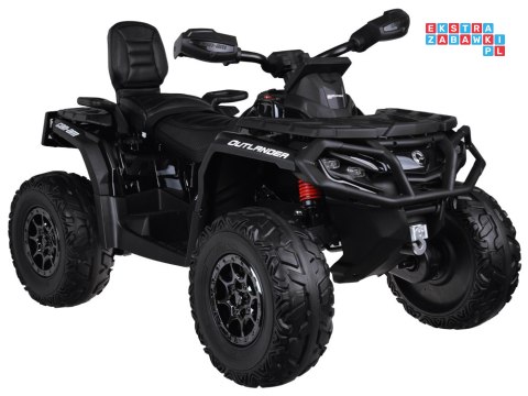 [PA0326] Quad CAN-AM OUTLANDER dwuosobowy na akumulator 4x200W 24V/7Ah Panel multimedialny - czarny