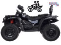 [PA0326] Quad CAN-AM OUTLANDER dwuosobowy na akumulator 4x200W 24V/7Ah Panel multimedialny - czarny