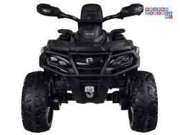 [PA0326] Quad CAN-AM OUTLANDER dwuosobowy na akumulator 4x200W 24V/7Ah Panel multimedialny - czarny