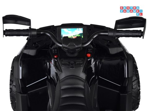 [PA0326] Quad CAN-AM OUTLANDER dwuosobowy na akumulator 4x200W 24V/7Ah Panel multimedialny - czarny