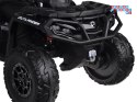 [PA0326] Quad CAN-AM OUTLANDER dwuosobowy na akumulator 4x200W 24V/7Ah Panel multimedialny - czarny