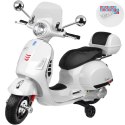 [PA0333] Skuter elektryczny VESPA GTS Super na akumulator 2x30W 12V/4.5Ah ekoskóra LED panel muzyczny - biały