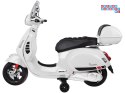 [PA0333] Skuter elektryczny VESPA GTS Super na akumulator 2x30W 12V/4.5Ah ekoskóra LED panel muzyczny - biały