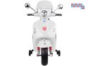 [PA0333] Skuter elektryczny VESPA GTS Super na akumulator 2x30W 12V/4.5Ah ekoskóra LED panel muzyczny - biały