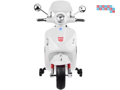 [PA0333] Skuter elektryczny VESPA GTS Super na akumulator 2x30W 12V/4.5Ah ekoskóra LED panel muzyczny - biały