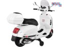 [PA0333] Skuter elektryczny VESPA GTS Super na akumulator 2x30W 12V/4.5Ah ekoskóra LED panel muzyczny - biały