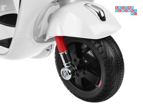 [PA0333] Skuter elektryczny VESPA GTS Super na akumulator 2x30W 12V/4.5Ah ekoskóra LED panel muzyczny - biały
