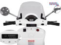 [PA0333] Skuter elektryczny VESPA GTS Super na akumulator 2x30W 12V/4.5Ah ekoskóra LED panel muzyczny - biały