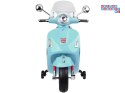 [PA0333] Skuter elektryczny VESPA GTS Super na akumulator 2x30W 12V/4.5Ah ekoskóra LED panel muzyczny - miętowy