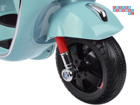 [PA0333] Skuter elektryczny VESPA GTS Super na akumulator 2x30W 12V/4.5Ah ekoskóra LED panel muzyczny - miętowy