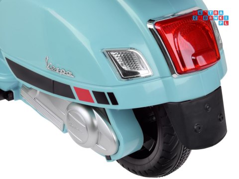 [PA0333] Skuter elektryczny VESPA GTS Super na akumulator 2x30W 12V/4.5Ah ekoskóra LED panel muzyczny - miętowy
