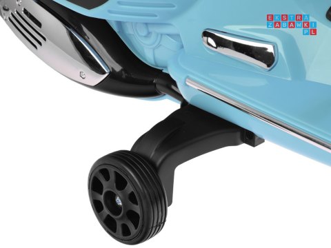 [PA0333] Skuter elektryczny VESPA GTS Super na akumulator 2x30W 12V/4.5Ah ekoskóra LED panel muzyczny - miętowy