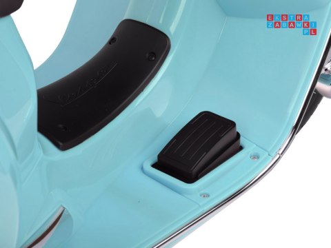 [PA0333] Skuter elektryczny VESPA GTS Super na akumulator 2x30W 12V/4.5Ah ekoskóra LED panel muzyczny - miętowy
