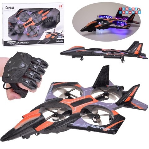 [RC0704 PO] Zdalnie sterowany dron combat pojazd latający kolorowe diody
