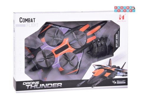 [RC0704 PO] Zdalnie sterowany dron combat pojazd latający kolorowe diody