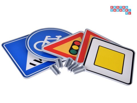 Zestaw edukacyjny - Znaki drogowe do zabawy dla dzieci ZA5607