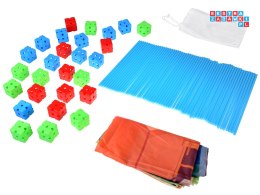 Duży Zestaw SŁOMKI KONSTRUKCYJNE kreatywne klocki do budowania 89el ZA5907