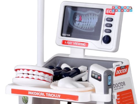 [ZA5874] Interaktywny wózek lekarski zestaw do zabawy w lekarza i dentystę
