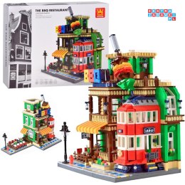 Klocki SERIA Świat-architektura stylu RESTAURACJA BBQ Paryż 1922ele ZA5749