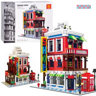 [ZA5748] Klocki seria świat - architektura stylu sklep narożny Londyn 2347 el.