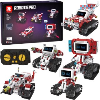 [RC0741] Klocki techniczne Robots Pro 5w1 zestaw z pilotem i ekranem LED