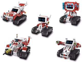 [RC0741] Klocki techniczne Robots Pro 5w1 zestaw z pilotem i ekranem LED