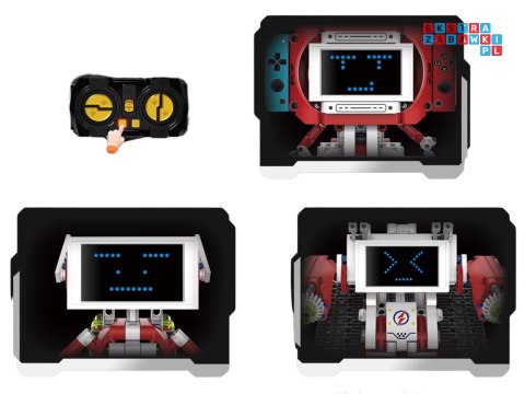 Klocki Techniczne Robots Pro 5w1 Zestaw z Pilotem i Ekranem LED RC0741