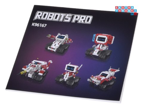 Klocki Techniczne Robots Pro 5w1 Zestaw z Pilotem i Ekranem LED RC0741