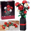[ZA5760] Klocki konstrukcyjne Kwiaty w wazonie bukiet róż 818 el.