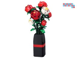 [ZA5760] Klocki konstrukcyjne Kwiaty w wazonie bukiet róż 818 el.