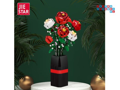 [ZA5760] Klocki konstrukcyjne Kwiaty w wazonie bukiet róż 818 el.