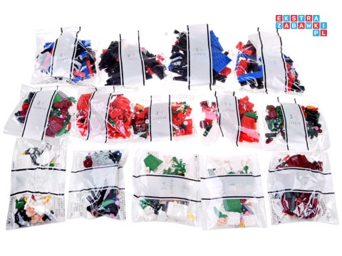 [ZA5760] Klocki konstrukcyjne Kwiaty w wazonie bukiet róż 818 el.