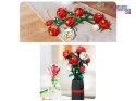 [ZA5760] Klocki konstrukcyjne Kwiaty w wazonie bukiet róż 818 el.