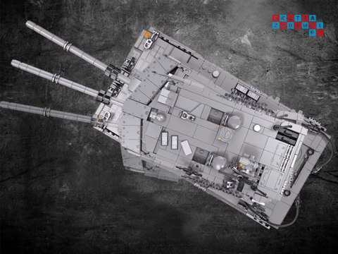 Klocki konstrukcyjne Wojskowy CZOŁG niemiecki Leopard 2A7 - 1498 ele ZA5758