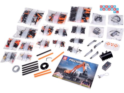Klocki konstrukcyjne Zdalnie sterowana KOPARKA 1106-ele ZA5797