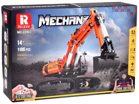 Klocki konstrukcyjne Zdalnie sterowana KOPARKA 1106-ele ZA5797