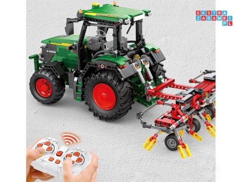 Klocki konstrukcyjne - Zdalnie sterowany TRAKTOR z bronami 1664-ele ZA5798