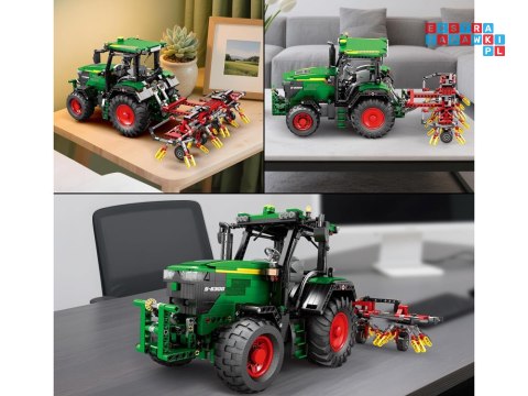 Klocki konstrukcyjne - Zdalnie sterowany TRAKTOR z bronami 1664-ele ZA5798