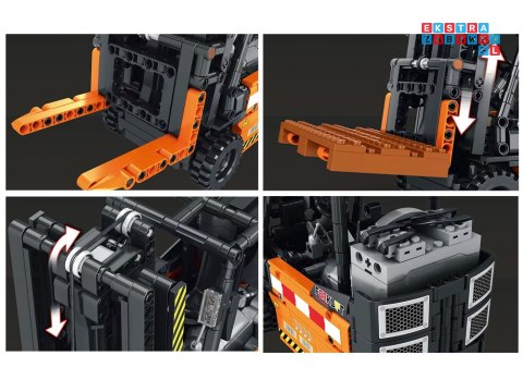 Klocki konstrukcyjne Zdalnie sterowany WÓZEK WIDŁOWY ruchomy 722-ele ZA5796