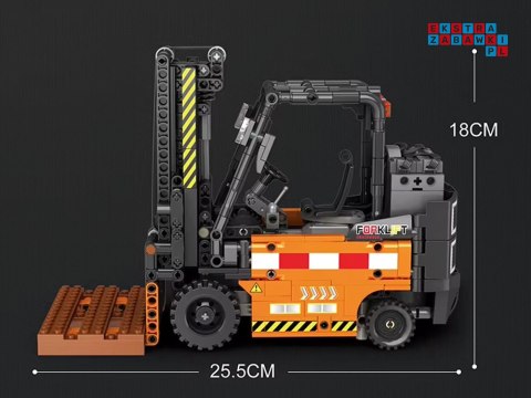 Klocki konstrukcyjne Zdalnie sterowany WÓZEK WIDŁOWY ruchomy 722-ele ZA5796