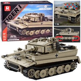 Klocki konstrukcyjne czołg TIGER I World of Tanks 1138ele 1:28 ZA5807
